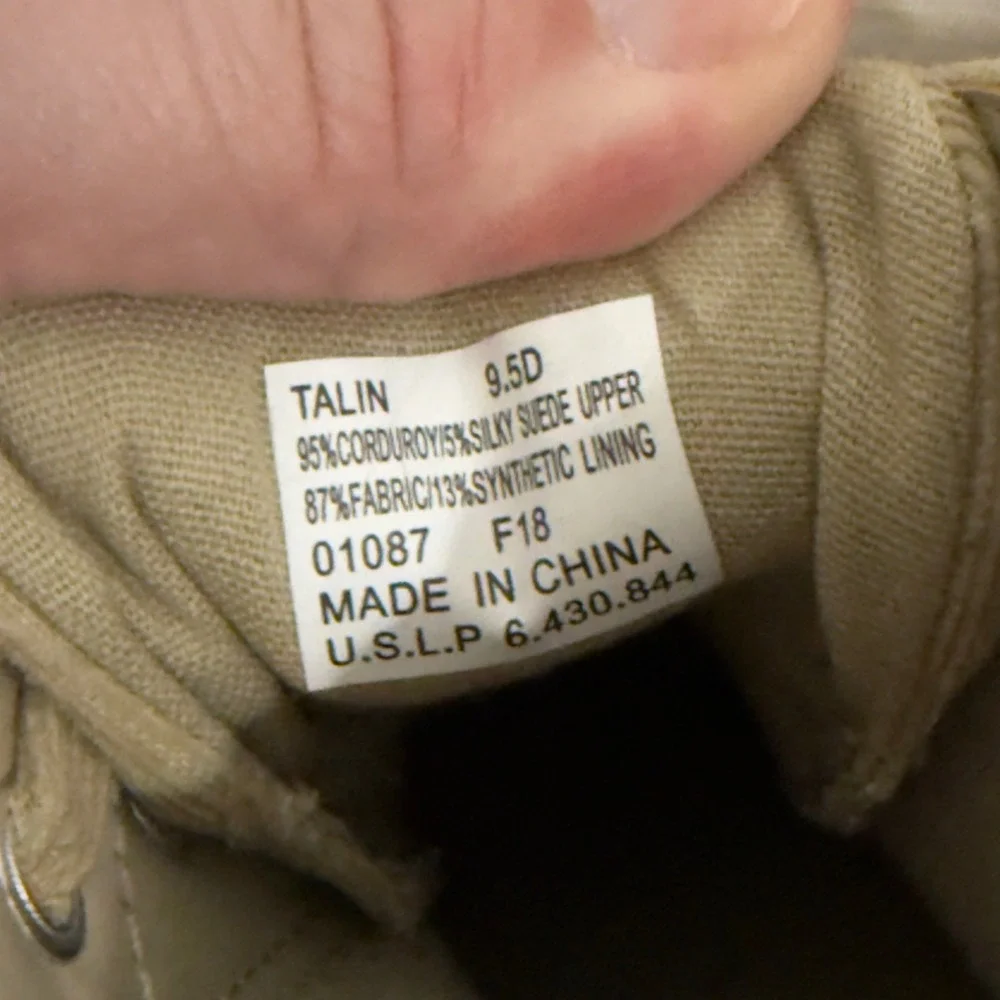 Polo Ralph Lauren‎ Talin Chukka Sneakers Tan Corduroy Suede Mens 9.5D NWT